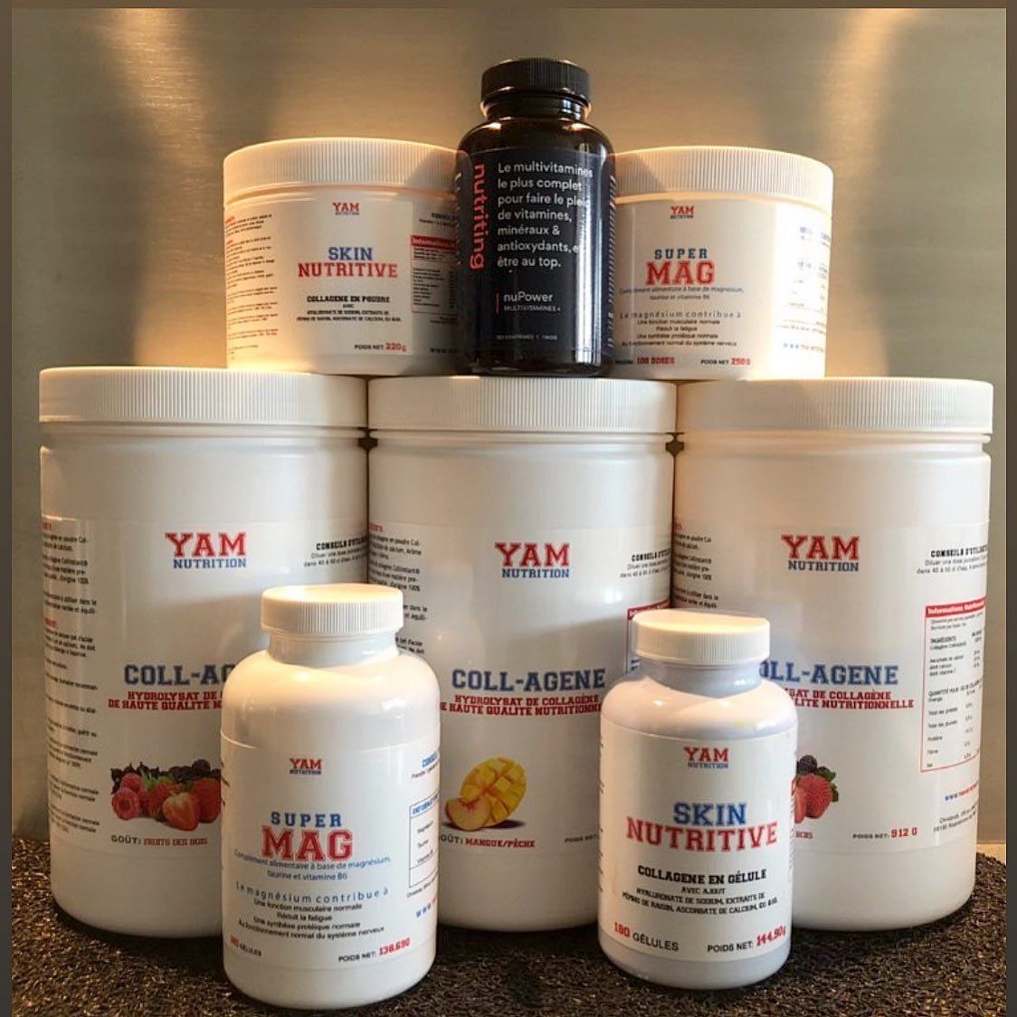 Présentation des compléments alimentaires YAM Nutrition